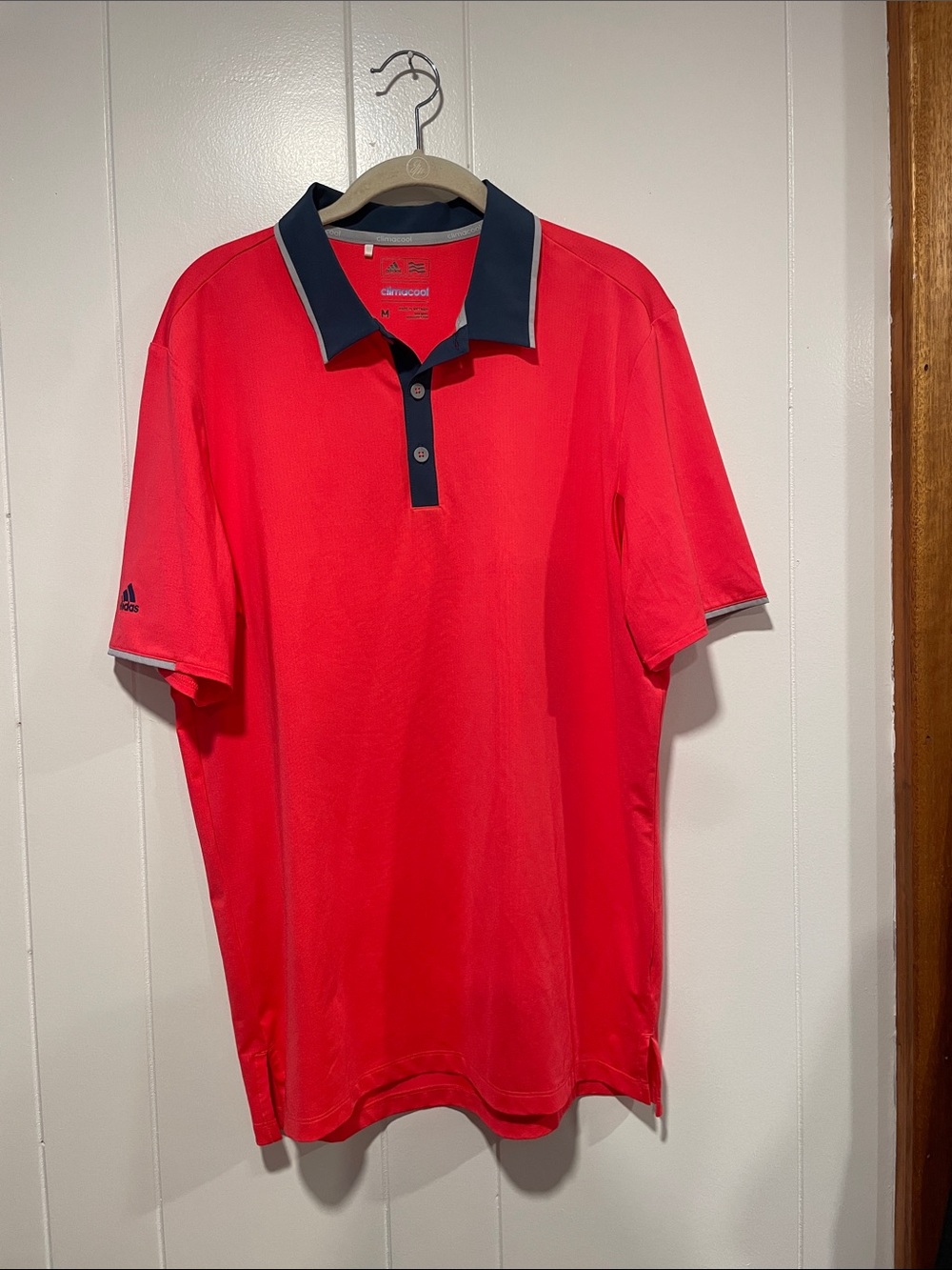 Adidas Men’s Pink Golf Polo